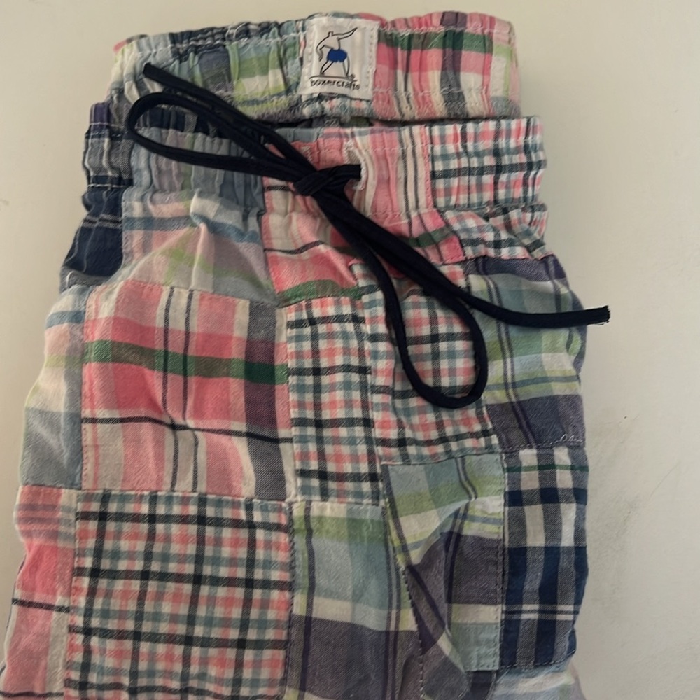 Plaid pajama bottoms